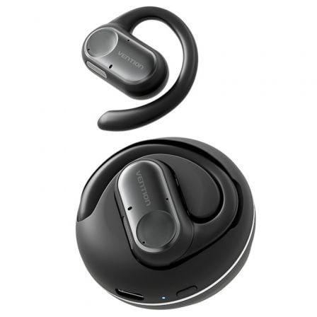 Auriculares Deportivos Bluetooth Vention Open Ear OpenBeat O11 NBPB0 con estuche de carga/ Negros - Frikibase
