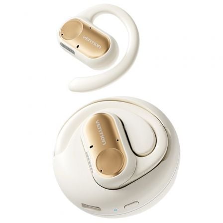 Auriculares Deportivos Bluetooth Vention Open Ear OpenBeat O11 NBPN0 con estuche de carga/ Beige - Frikibase