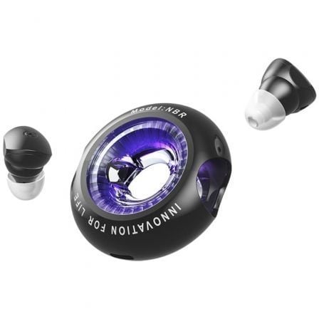 Auriculares Bluetooth Vention NBRB0 con estuche de carga/ Autonomía 6h/ Negros - Frikibase