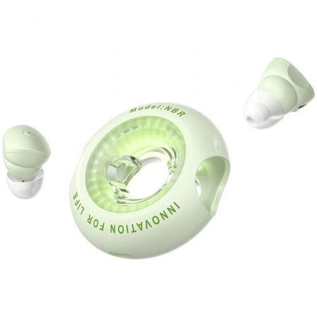 Auriculares Bluetooth Vention NBRG0 con estuche de carga/ Autonomía 6h/ Verdes - Frikibase