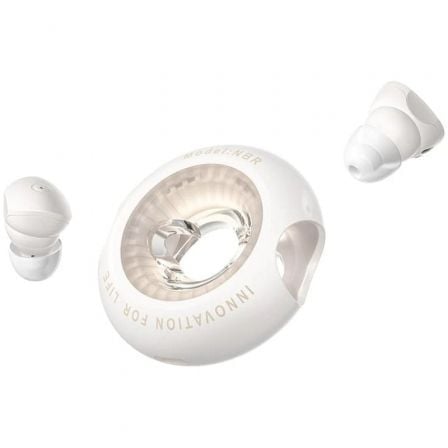 Auriculares Bluetooth Vention NBRN0 con estuche de carga/ Autonomía 6h/ Beige - Frikibase