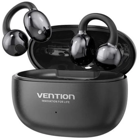 Auriculares Bluetooth Vention Echo Clip A11 Pro con estuche de carga/ Autonomía 6h/ Negro - Frikibase