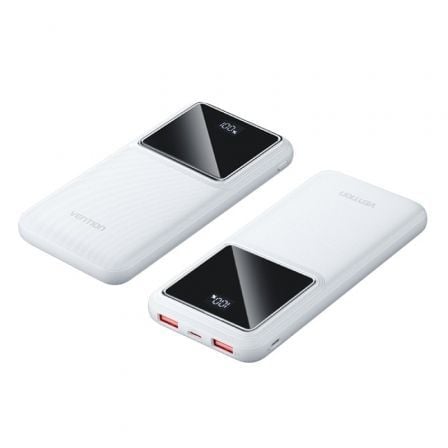 Powerbank 10000mAh Vention FHKW0/ 22.5W/ Blanca - Frikibase