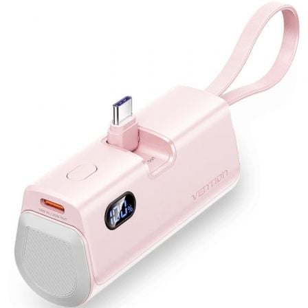 Powerbank 4800mAh Vention FHQP0/ 22.5W/ Rosa - Frikibase