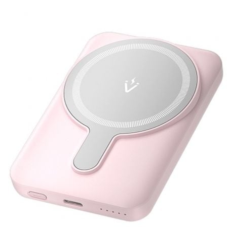 Powerbank 5000mAh Vention FHSP0/ 20W/ Wireless/ Rosa - Frikibase