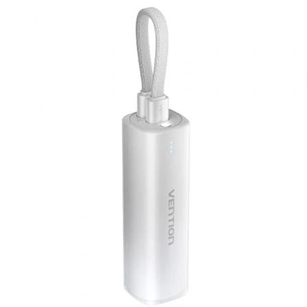 Powerbank 5000mAh Vention FHWM0/ 20W/ Gris/ Incluye Cable USB Tipo-C y Lightning - Frikibase