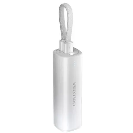 Powerbank 5000mAh Vention FHWM0/ 20W/ Gris/ Incluye Cable USB Tipo-C y Lightning - Frikibase
