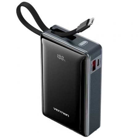 Powerbank 20000mAh Vention FKDM0/ 65W/ Gris/ Incluye Cable USB Tipo-C - Frikibase