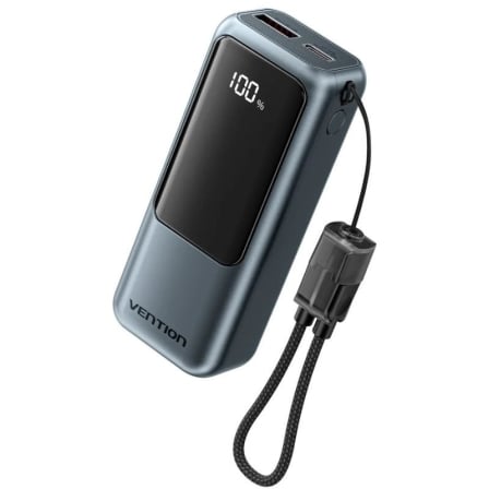 Powerbank 10000mAh Vention FKOH0/ 22.5W/ Gris - Frikibase