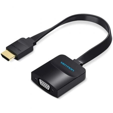 Cable Conversor Vention 74346/ HDMI Macho/ VGA Hembra - Jack 3.5 Hembra/ 20cm/ Negro - Frikibase