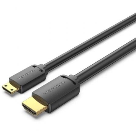 Cable HDMI 4K Vention AGHBG/ HDMI Macho - Mini HDMI Macho/ 3m/ Negro - Frikibase