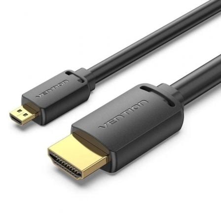 Cable Micro HDMI 2.0 4K Vention AGIBH/ HDMI Macho - Micro HDMI Macho/ 2m/ Negro - Frikibase