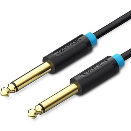 Cable Mono Vention BAABF/ Jack 6.5 Macho - Jack 6.5 Macho/ 1m/ Negro - Frikibase