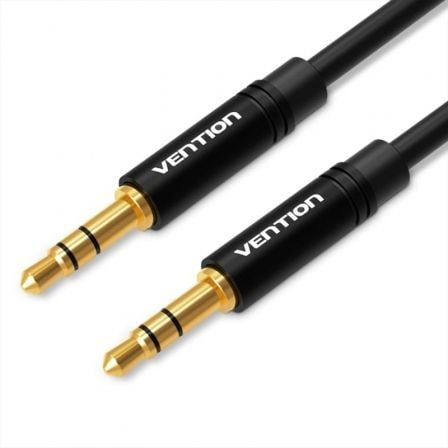 Cable Estéreo Vention BAKBF/ Jack 3.5 Macho - Jack 3.5 Macho/ 1m/ Negro - Frikibase