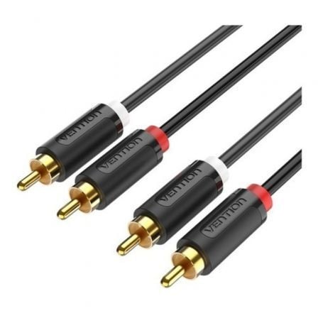 Cable Estéreo Vention BCMBG/ 2x RCA Macho - 2x RCA Macho/ 1.5m/ Negro - Frikibase