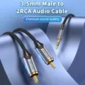 Cable Audio Vention BCNBG/ 2x RCA Macho - Jack 3.5 Macho/ 1.5m/ Gris – imagen 3