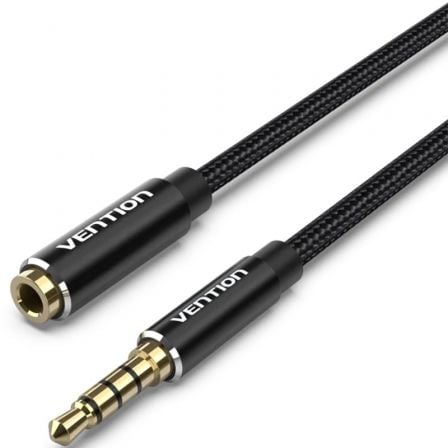 Cable Estéreo Vention BHCBI/ Jack 3.5 Macho - Jack 3.5 Hembra/ 3m/ Negro - Frikibase