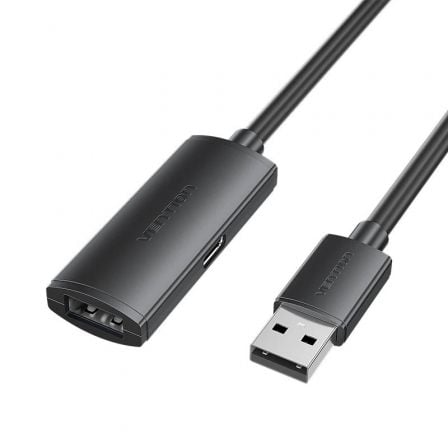 Cable Alargador USB 2.0 Vention CBKBL/ USB Macho - USB Hembra/ 480Mbps/ 10m/ Negro - Frikibase