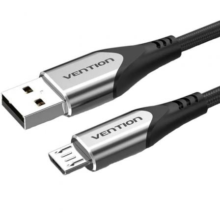 Cable USB 2.0 Vention COAHG/ USB Macho - MicroUSB Macho/ 480Mbps/ 1.5m/ Gris - Frikibase