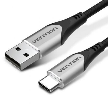 Cable USB 2.0 Tipo-C Vention CODHD/ USB Tipo-C Macho - USB Macho/ 480Mbps/ 50cm/ Gris - Frikibase