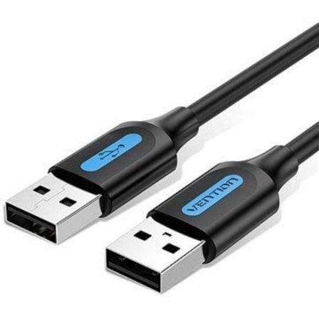 Cable USB 2.0 Vention COJBD/ USB Macho - USB Macho/ 480Mbps/ 50cm/ Negro - Frikibase