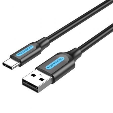 Cable USB 2.0 Tipo-C Vention COKBG/ USB Macho - USB Tipo-C Macho/ 480Mbps/ 1.5m/ Gris - Frikibase