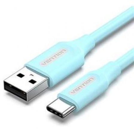 Cable USB 2.0 Tipo-C Vention COKSF/ USB Tipo-C Macho - USB Macho/ 480Mbps/ 1m/ Azul - Frikibase