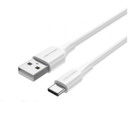 Cable USB 2.0 Tipo-C Vention CTHWG/ USB Tipo-C Macho - USB Macho/ 480Mbps/ 1.5m/ Blanco - Frikibase