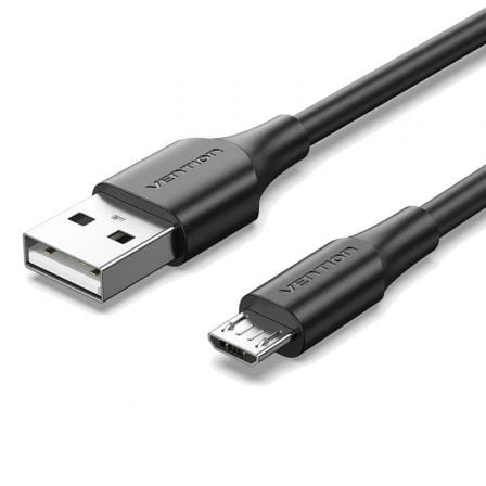 Cable USB 2.0 Vention CTIBF/ USB Macho - MicroUSB Macho/ 480Mbps/ 1m/ Negro - Frikibase