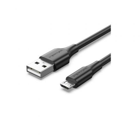 Cable USB 2.0 Vention CTIBI/ USB Macho - MicroUSB Macho/ Hasta 60W/ 480Mbps/ 3m/ Negro - Frikibase