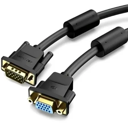 Cable Alargador SVGA Vention DAGBI/ VGA Macho - VGA Hembra/ 3m/ Negro - Frikibase