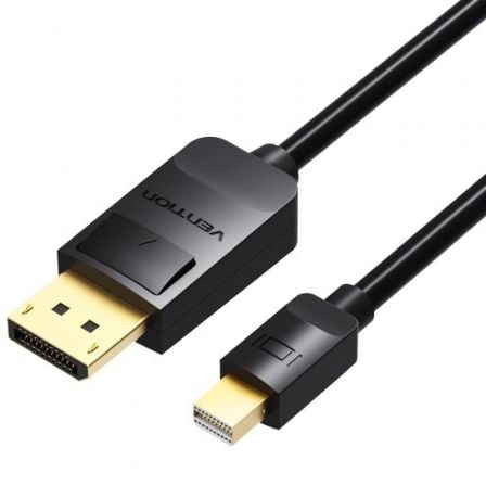 Cable Mini DisplayPort 1.4 4K Vention HAABH/ Mini DisplayPort Macho - DisplayPort Macho/ 2m/ Negro - Frikibase