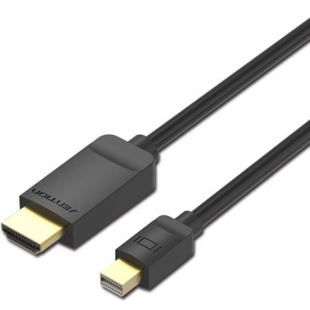Cable Conversor Vention HABBH/ Mini DisplayPort Macho - HDMI Macho/ 2m/ Negro - Frikibase