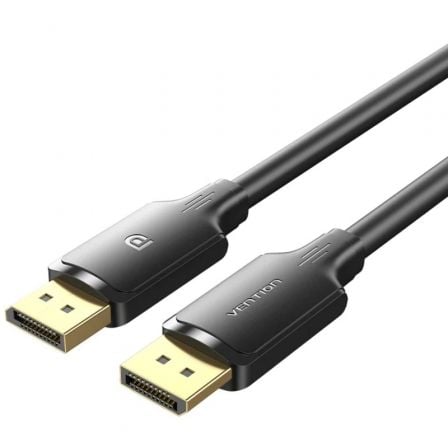 Cable Conversor Vention HAKBH/ DisplayPort Macho - DisplayPort 4K Macho/ 2m/ Negro - Frikibase