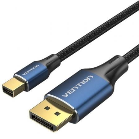 Cable Mini DisplayPort 1.4 8K Vention HCFLG/ DisplayPort Macho - Mini DisplayPort Macho/ 1.5m/ Negro y Azul - Frikibase
