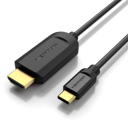 Cable Conversor HDMI 1.4 4K Vention CGUBH/ USB Tipo-C Macho - HDMI Macho/ 2m/ Negro - Frikibase