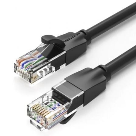 Cable de Red RJ45 UTP Vention IBEBI Cat.6/ 3m/ Negro - Frikibase