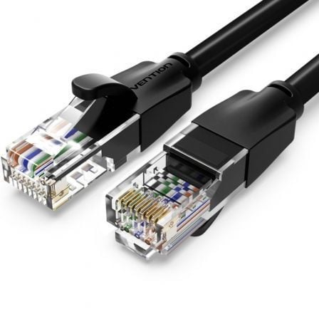 Cable de Red RJ45 UTP Vention IBEBS Cat.6/ 25m/ Negro - Frikibase