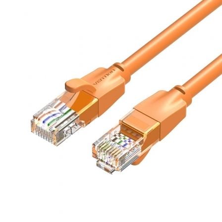 Cable de Red RJ45 UTP Vention IBEOH Cat.6/ 2m/ Naranja - Frikibase