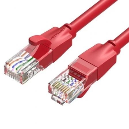 Cable de Red RJ45 UTP Vention IBERF Cat.6/ 1m/ Rojo - Frikibase