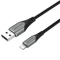 Cable USB 2.0 Lightning Vention LABHH/ USB Macho - Lightning Macho/ 2m/ Gris - Frikibase