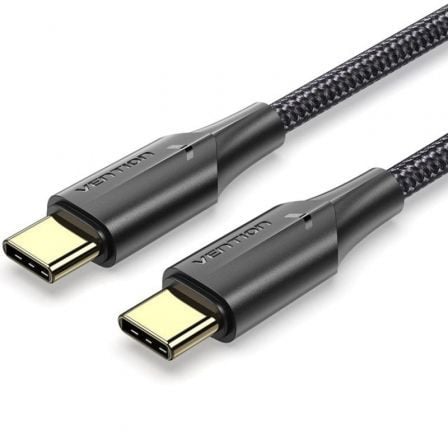 Cable USB 2.0 Tipo-C 3A Vention TAUBH/ USB Tipo-C Macho - USB Tipo-C Macho/ 480Mbps/ 2m/ Negro - Frikibase