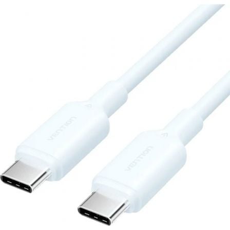 Cable USB 2.0 Tipo-C 3A Vention TRCSF/ USB Tipo-C Macho - USB Tipo-C Macho/ Hasta 60W/ 480Mbps/ 1m/ Azul - Frikibase