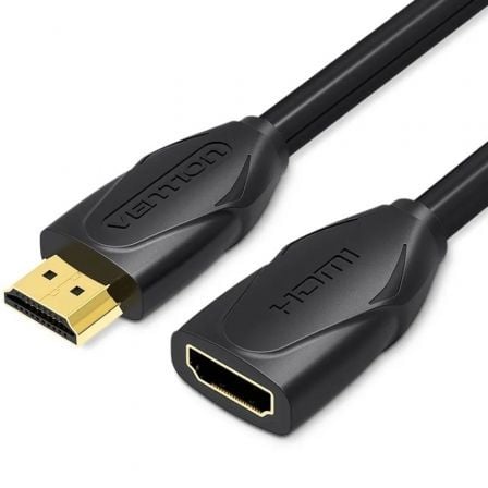Cable Alargador HDMI Vention VAA-B06-B200/ HDMI Macho - HDMI Hembra/ 2m/ Negro - Frikibase