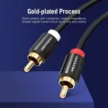 Cable Estéreo Vention VAB-R06-B300/ 2x RCA Macho - 2x RCA Macho/ 3m/ Negro – imagen 2