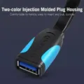 Cable Alargador USB 3.0 Vention VAS-A13-B150/ USB Macho - USB Hembra/ 5Gbps/ 1.5m/ Negro y Azul – imagen 3