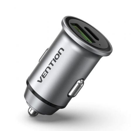 Cargador de Coche Vention FFBH0/ 1xUSB-Tipo C/ 1xUSB/ 20W - Frikibase
