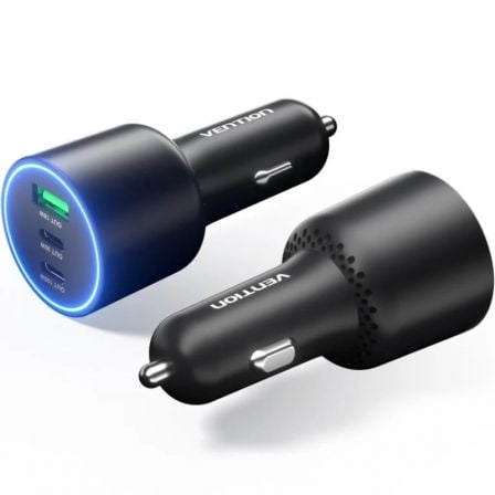 Cargador de Coche Vention FFPB0/ 2xUSB-Tipo C/ 1xUSB/ 165W - Frikibase