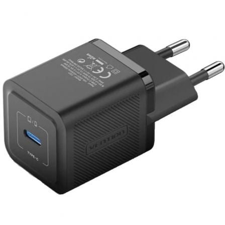 Cargador de Pared GaN Vention FEPB0-EU/ 1xUSB Tipo-C/ 20W - Frikibase