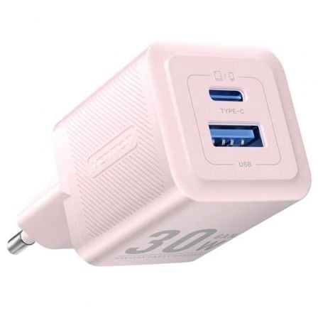 Cargador de Pared GaN Vention FEQP0-EU/ 1xUSB Tipo-C/ 1xUSB/ 30W - Frikibase